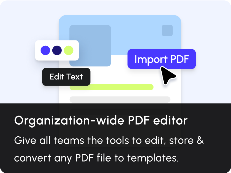 Organization-wide PDF editor